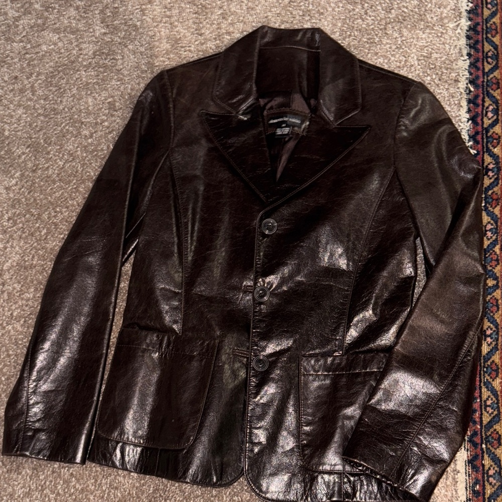 Elements by vakko leather jacket